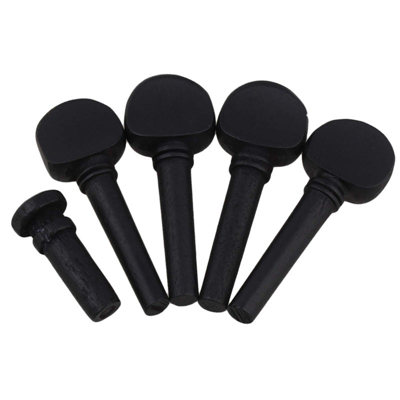 lovermusic Violin Tuning Pegs with End Pin Replacement for 1/4 Violin String Instrument Accessories - Image 1